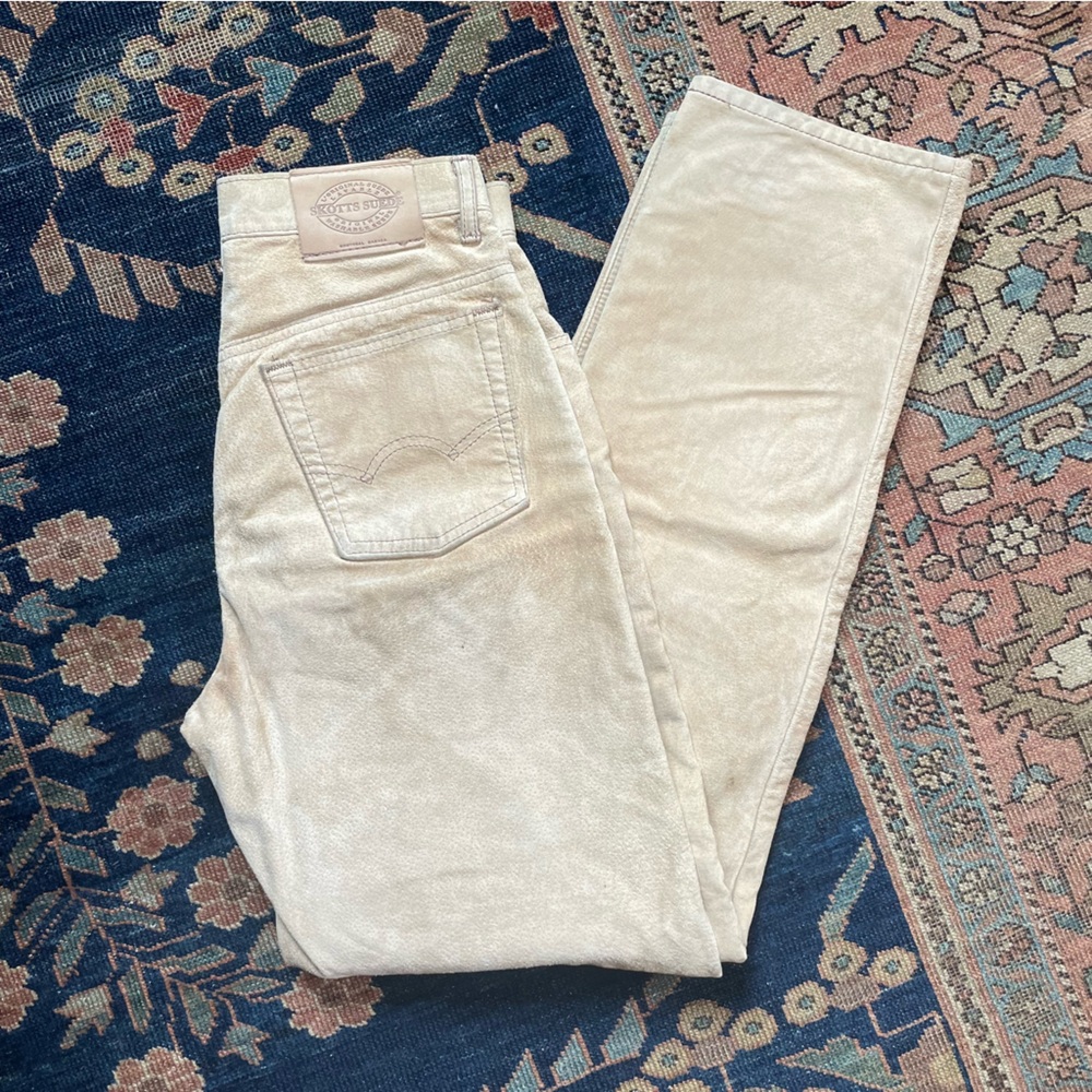 Vintage Skotts Suede Cream Pants